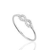 Bague femme infini en argent